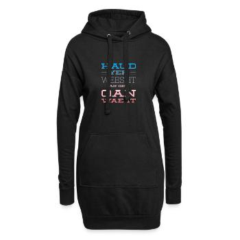 Haud Yer Weesht In red & Blue - Hoodie Dress - black - Front