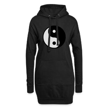 Yin Yang - Hoodie Dress - black - Front