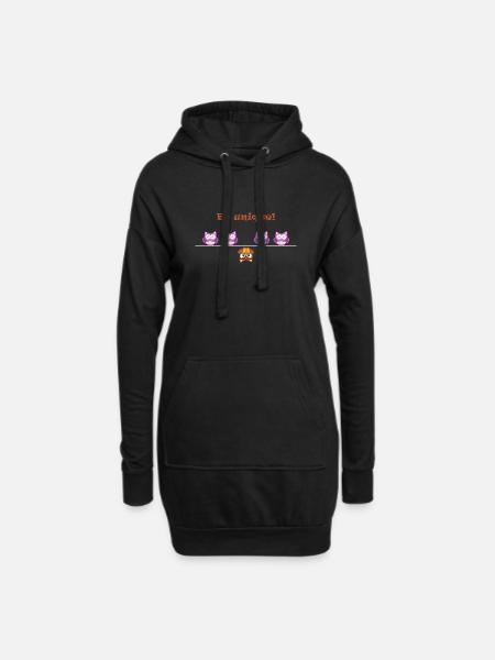 Be Different T-Shirt - Hoodie-Kleid - Schwarz