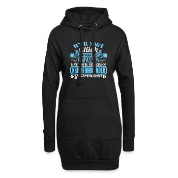 KROMFOHRLÄNDER - Glück zum anfassen - Hoodie-Kleid - Schwarz - Vorne