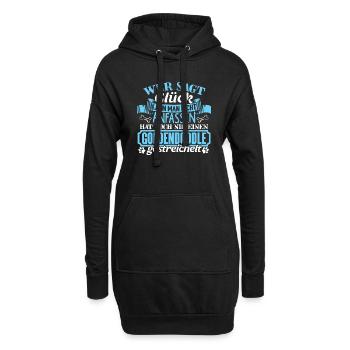 GOLDENDOODLE - Glück zum anfassen - Hoodie-Kleid - Schwarz - Vorne