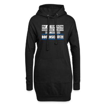 BOGENSCHÜTZE - Hoodie-Kleid - Schwarz - Vorne