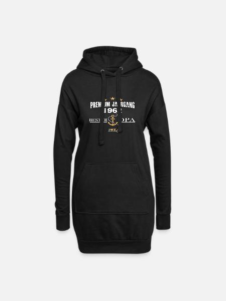 Premium OPA 1962 - Hoodie-Kleid - Schwarz