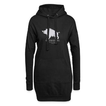 Wild Boar (Wildschwein) Grill - Grill Shirt für B - Hoodie-Kleid - Schwarz - Vorne