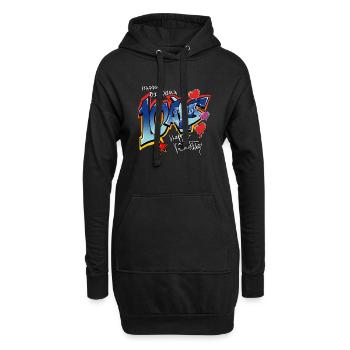10 ans - Sweat-shirt à capuche long Femme - noir - Devant
