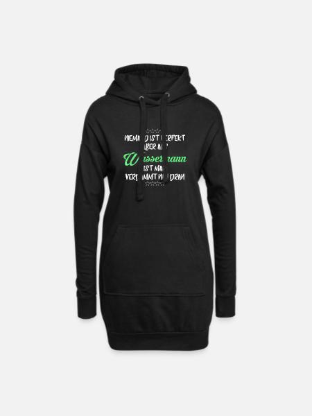 WASSERMANN WASSERMÄNNER SIND PERFEKT - Hoodie-Kleid - Schwarz