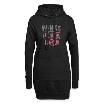 T-Shirt Männer : Punks Now Dad - Hoodie-Kleid - Schwarz - Vorne