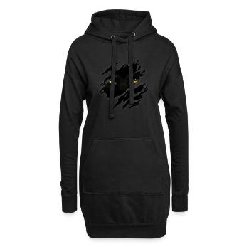 Biest in mir - Hoodie-Kleid - Schwarz - Vorne