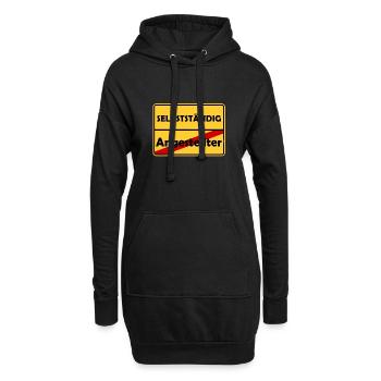 Glückwunsch zur Selbstständigkeit! - Hoodie-Kleid - Schwarz - Vorne