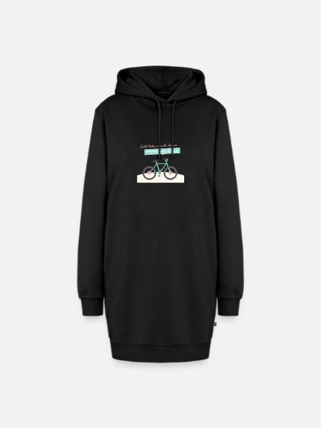 Memory lane - Hoodie-Kleid - Schwarz