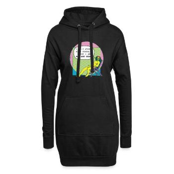 Vitruvian_Man_Leonardo_Da Vinci goes Pop Art - Hoodie-Kleid - Schwarz - Vorne