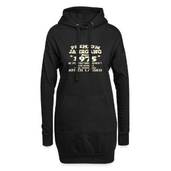 1975 Perfektion - Hoodie-Kleid - Schwarz - Vorne