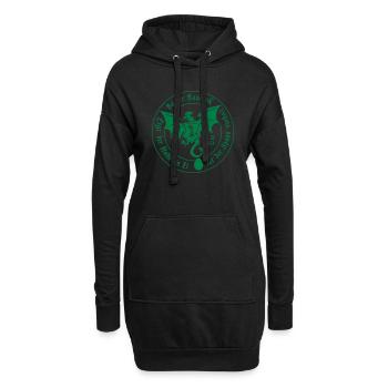 Basilisk von Basel (dunkle Variante) - Hoodie-Kleid - Schwarz - Vorne