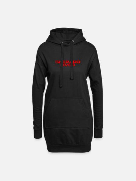 Shepard lebt - Hoodie-Kleid - Schwarz