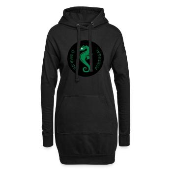 Seahorse of Portugal - Hoodie-Kleid - Schwarz - Vorne