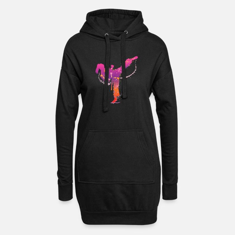 martial arts de - Hoodie-Kleid - Schwarz