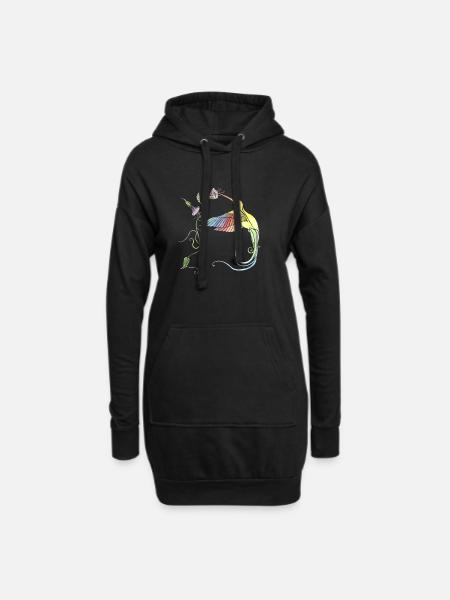 Hummingbird - Sweat-shirt à capuche long Femme - noir