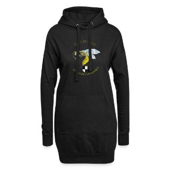 hornetbig - Hoodie-Kleid - Schwarz - Vorne