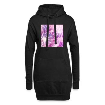 Sommer Kakteen Aquarell Minimalismus - Hoodie-Kleid - Schwarz - Vorne