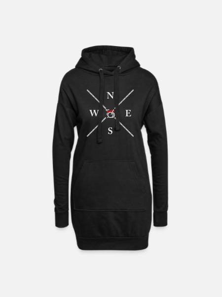 CHAINSTORY X Brompton NSEW - Hoodie-Kleid - Schwarz
