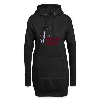 Drama Lama - Hoodie-Kleid - Schwarz - Vorne