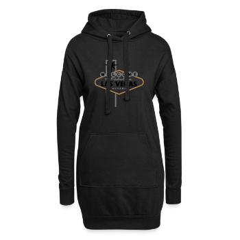 Las Vegas (fabulous) - Hoodie-Kleid - Schwarz - Vorne