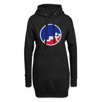 Booze baby floor beer drinking drunk - Hoodie Dress - black - Front