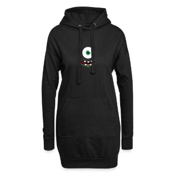 Little Monster - Sweat-shirt à capuche long Femme - noir - Devant
