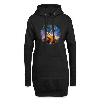 Mystic Mountain, Carina Nebula, Space, Galaxy, - Sweat-shirt à capuche long Femme - noir - Devant