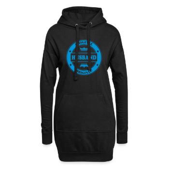 Original husband - Sweat-shirt à capuche long Femme - noir - Devant