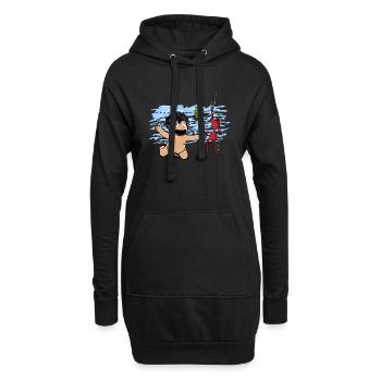 Nicky Larson bébé - Sweat-shirt à capuche long Femme - noir - Devant