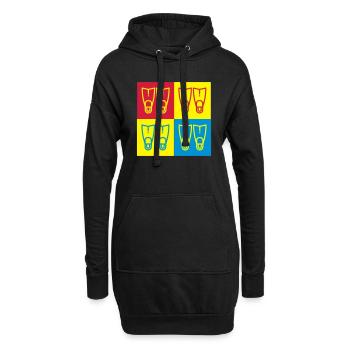 Plongée Sous-Marine / Plongeur / Diver / Natation - Sweat-shirt à capuche long Femme - noir - Devant