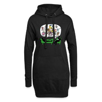 therapeut_psychologe_10201603 - Hoodie-Kleid - Schwarz - Vorne