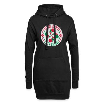 croix basque lauburu 59 - Sweat-shirt à capuche long Femme - noir - Devant