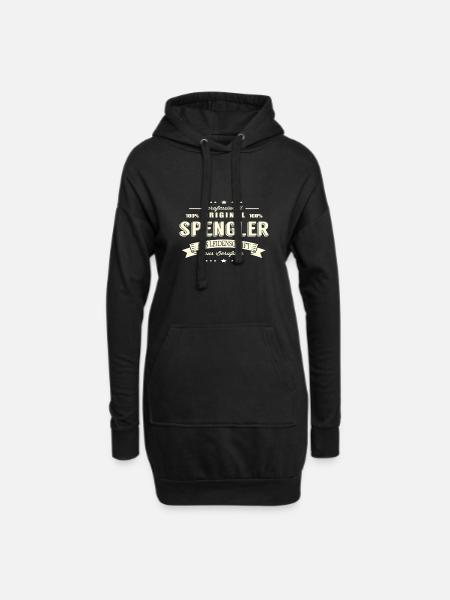 Spengler aus Leidenschaft - Hoodie-Kleid - Schwarz