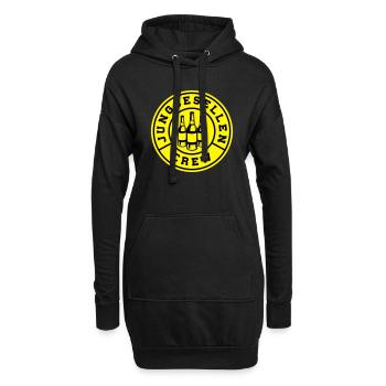 junggesellen crew bier - Hoodie-Kleid - Schwarz - Vorne