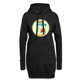 Gone Surfing - Ile d'Oléron - Sweat-shirt à capuche long Femme - noir - Devant