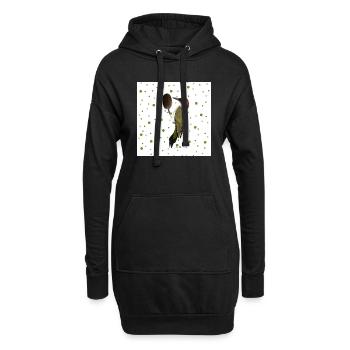 Pivert vert oiseau cadeau femmes hommes enfants - Sweat-shirt à capuche long Femme - noir - Devant
