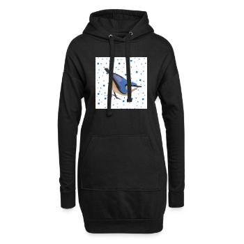 Sittelle oiseau animal cadeau femmes hommes enfants - Sweat-shirt à capuche long Femme - noir - Devant