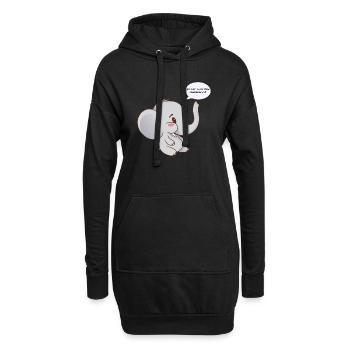Arrêtez les animaux ! - Sweat-shirt à capuche long Femme - noir - Devant