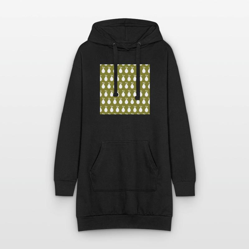 pear pattern Hoodie Dress