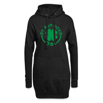 St. Patrick's Day - Hoodie-Kleid - Schwarz - Vorne