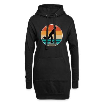 Scooter Roller Vintage - Hoodie-Kleid - Schwarz - Vorne