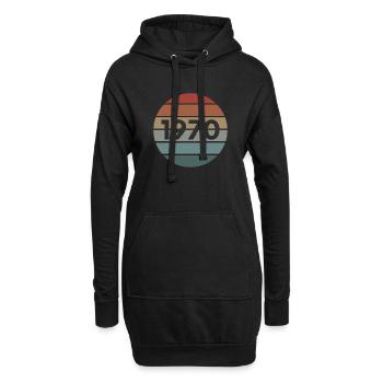 1970 - Hoodie Dress - black - Front