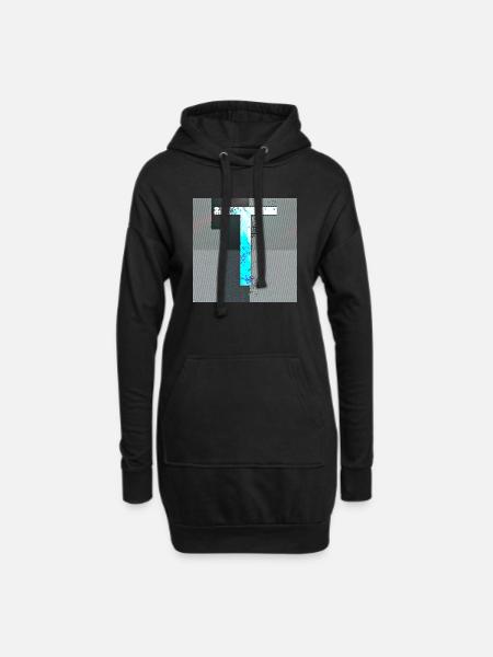 Versalie T - Hoodie Dress - black