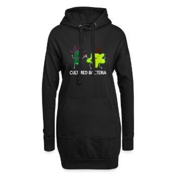 Cultured bacteria Biologe Biologie Geschenk - Hoodie-Kleid - Schwarz - Vorne