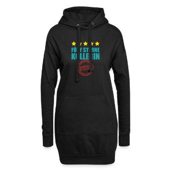 Fünf sterne kollegin Abschied Arbeit Geschenk - Hoodie-Kleid - Schwarz - Vorne