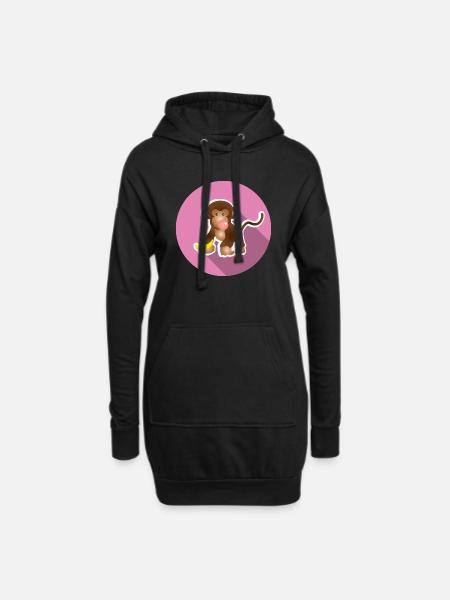 Muniax Bubbles Baby - Sweat-shirt à capuche long Femme - noir