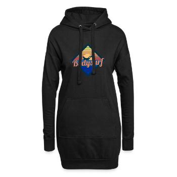 Bodysurf Bodyboarding Body Surfer Lustige Geschenk - Hoodie-Kleid - Schwarz - Vorne