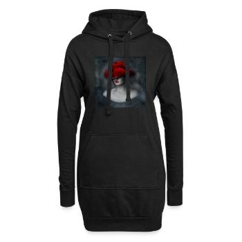 Schwarzwald Lady Art 1.0 - Hoodie-Kleid - Schwarz - Vorne